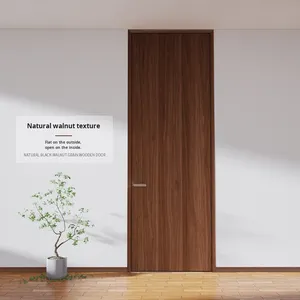 Porte in Legno Massello con Impiallacciatura Composita, <span class=keywords><strong>Su</strong></span> <span class=keywords><strong>Misura</strong></span>, Moderne per Interni, Set Camera <span class=keywords><strong>da</strong></span> Letto, Rovere Bianco Nordamericano, Frassino Bianco, Noce Nero - Product Image 3