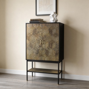Living Room Antique Solid Wooden Storage Wine Flat Pack kd <b>Cabinets</b> Furniture - Product Image 4