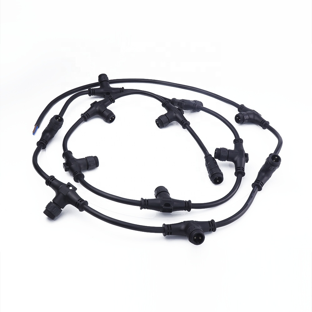 AOHUA по индивидуальному заказу водонепроницаемые штекерные и гнездовые круглые разъемы 2-контактный T разъемы для светодиодных лент