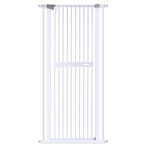 Cancelletto Extra Alto a Pressione Bianco <span class=keywords><strong>per</strong></span> <span class=keywords><strong>Cani</strong></span> di <span class=keywords><strong>Taglia</strong></span> Grande con Estensione <span class=keywords><strong>per</strong></span> Porte, Cucina e Soggiorno - Product Image 1