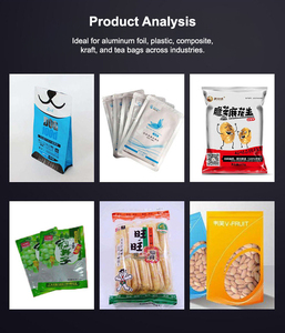 Máquina Selladora de Bolsas de Plástico Continua 0-300 ℃   Envases para Café, Té, Alimentos, Snacks, Polvo, Dulces, Granos, Nueces - Product Image 4