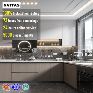Nvitas Antifungal Mini mutfak ada dolapları bütün ev tasarım ücretsiz yemek masası daire cam menteşe çekmece slayt musluk - Product Image 1