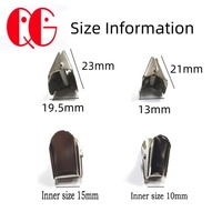 Attaches à boucle réglable en métal de 10 mm/15 mm pour sangles, cordons, ceintures et cordes – Fixation de longueur ajustable