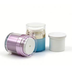 Pot à pompe sans air multicolores 30ml 50ml, rechargeable, pour crèmes et lotions cosmétiques - Product Image 5