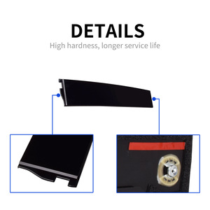 <b>Door</b> Plates 926-243 And 926-244 Gloss Black For Cadillac Chevrolet Gmc Front <b>Door</b> <b>Trim</b> Adhesive Installation - Product Image 2