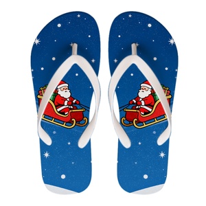 Chanclas Chinas con Diseño Natural de Árbol de Navidad, Sublimación Personalizada, Chanclas con Plataforma - Product Image 2