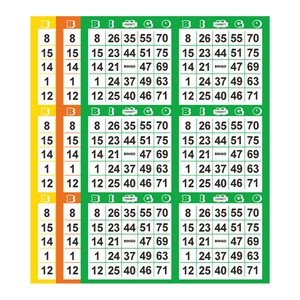 Jeu de cartes de bingo personnalisé pour la famille, impression papier, jeu de société amusant, qualité supérieure, vente chaude - Product Image 1