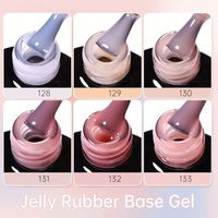 Capa Base de goma de Color 5 en 1 de alta calidad TPO HEMA Base de goma Gel constructor de goma esmalte de gel para fortalecer protege las uñas