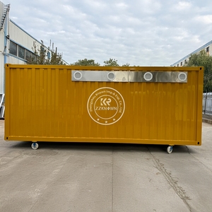 Restaurant modulaire extérieur moderne personnalisable 2025, 40 pieds, 20 pieds, extensible, cuisine entièrement équipée, petit bar en conteneur d'expédition - Product Image 3