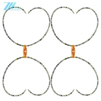 Jadéite de Birmanie et Prehnite avec des morts vert orange d'huître épineuse Cadeau de soulagement du stress pour son collier de force perles rondes