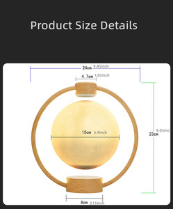 360&deg; Rotating Multifunctional Remote &amp;BT Magnetic Levitating <strong>Moon</strong> Galaxy Ball Atmosphere Night <strong>Lamp</strong> Room Gifts Table <strong>Lamp</strong> - Product Image 6