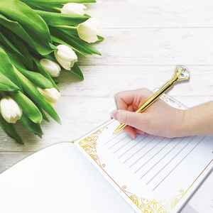 Custom Golden Foil <strong>Photo</strong> Album <strong>Wedding</strong> <strong>Guest</strong> <strong>Book</strong> <strong>With</strong> Keepsakes Box - Product Image 5