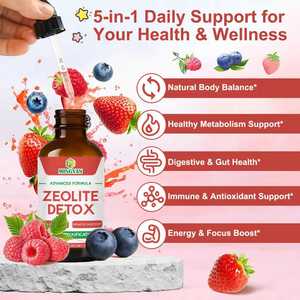 Gouttes Détoxifiantes au Zéolite OEM/ODM : Nettoyage Interne, Boost de Vitalité, Soutien de la Santé Intestinale, Restauration Énergétique, Mélange Herbal Antioxydant - Product Image 5