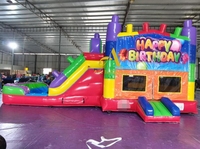 Maison de rebond de jeu de fête de carnaval avec bloc de piscine Combo gonflable château de saut bannière personnalisée trampoline gonflable