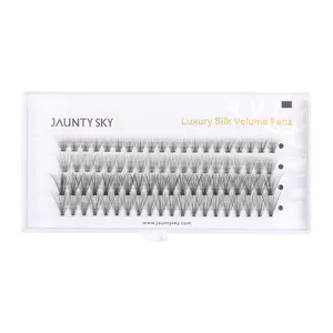 Jaunty Sky kit di estensione ciglia fai da te fatti a mano Private Label 10P 20P 30P Melt Flare confezione personalizzata ciglia colorate