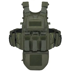 Custom Yakeda Plate Carrier Green Fully Protection Tactical Combat Vest For Men