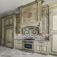 Armoires de cuisine de style moderne américain, modulaires, écologiques, sur mesure, personnalisation d'usine, rénovation, garantie de 5 ans