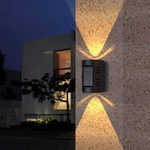 Moderno IP65 lampada da parete <span class=keywords><strong>a</strong></span> LED ad energia <span class=keywords><strong>solare</strong></span> per la vita esterna impermeabile da giardino Hotel illuminazione da comodino - Product Image 6