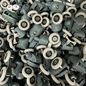 Ролики для душевых дверей с двойным колесом и низким уровнем шума, прямые продажи с завода Rong Rolling - Product Image 2