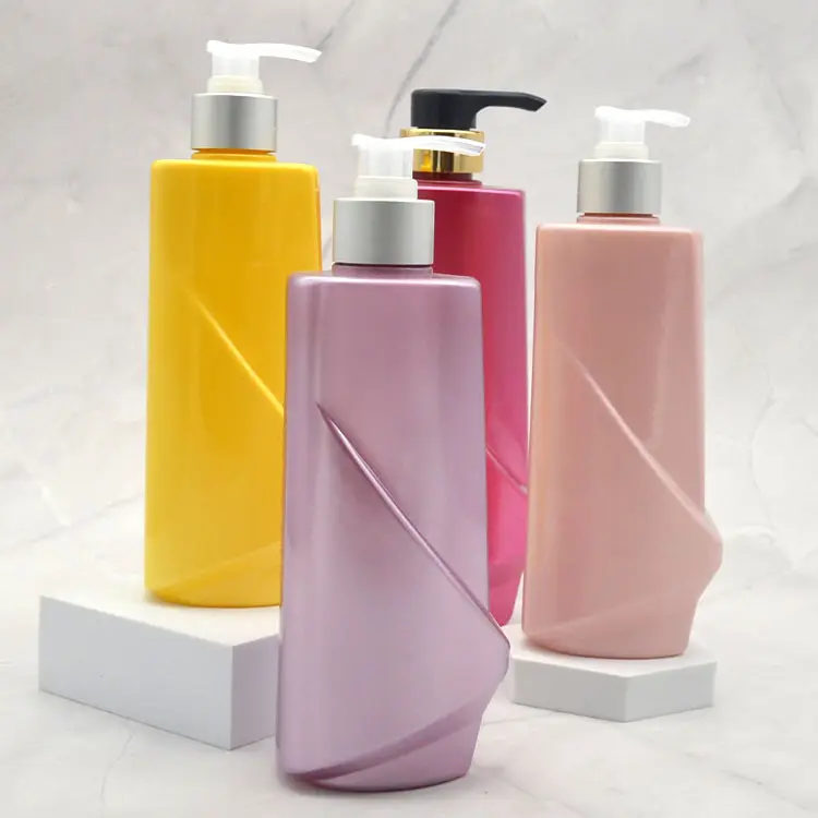 Kunststoff Luxus leer für Haaröl flaschen Applikator mit farbiger Lotion pumpe 250ml Schwarz 700ml Verpackung Haaröl flasche