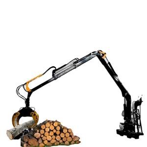 Grue à grappin rotative <span class=keywords><strong>pour</strong></span> grumes montée sur remorque, grue à grappin <span class=keywords><strong>pour</strong></span> bois de 1T, fonctionnement flexible, grue à grappin <span class=keywords><strong>pour</strong></span> bois <span class=keywords><strong>pour</strong></span> terres agricoles - Product Image 4