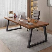 Bureau d'ordinateur, bureau à domicile, style moderne et minimaliste, bureau d'étude pour étudiant, bureau d'écriture avec tiroir, table de réunion en bois de luxe léger, longue