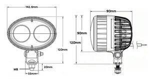 Factory Price Offer Pedestrian Safety Blue Point Spot <b>Lights</b> XRL1081 Blue <b>Led</b> <b>Light</b> XRL1081 - Product Image 6