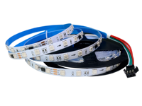 Lampu Strip LED RGB Pixel 5050 60 LED/m 12V WS2811 yang Dapat Diprogram, 60 LED,  CE Rohs FCC, Warna Ajaib