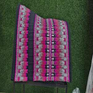 Almohadillas de manta de caballo de salto occidental con logotipo personalizado hecho a mano, almohadillas de fieltro para SILLÍN, Material de lana de concha de cuero de Gel, tamaño personalizado - Product Image 1