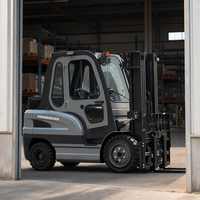 Chariot élévateur électrique compact 3 tonnes, batterie lithium 60V, moteur AC, hauteur de levage 6m, certifié CE ISO, entrepôt, quatre roues, montacargas