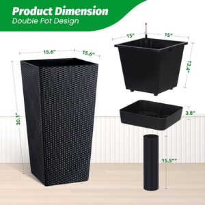 Дренажные отверстия для растений из ротанга, 30 дюймов - Product Image 2