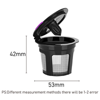 4 packs de filtres à café réutilisables en acier inoxydable pour les machines Keurig 1.0 ou 2.0