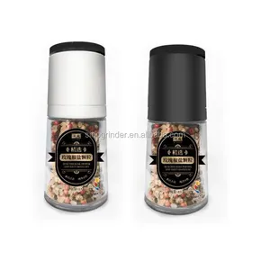 Herb Tool Container Spice And Seasoning Ceramic Mill Refillable Salt Pepper Grinder Set