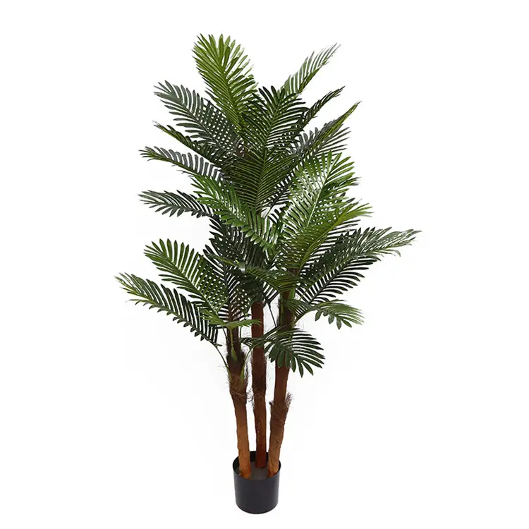 YD29510 yüksek kaliteli ofis oturma odası plastik süs palmiye bitki yapay ağaçları açık