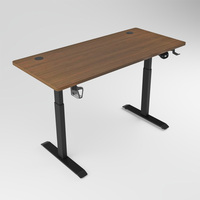 Cadre de bureau moderne à double moteur électrique réglable en hauteur avec levage rapide pour une utilisation assise-debout dans l'appartement de la maison