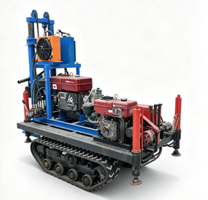 Machine de forage de puits d'eau montée sur chenilles à haute efficacité, 300 m de profondeur, foreuse rotative hydraulique pour chantier de construction - Product Image 2