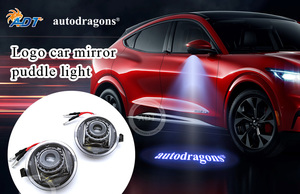 ไฟส่องพื้น LED สำหรับรถยนต์ ADT พร้อมโปรเจคเตอร์โลโก้ต้อนรับ สำหรับรถยนต์รุ่น C/E/GT50/GLC/GLE - Product Image 4