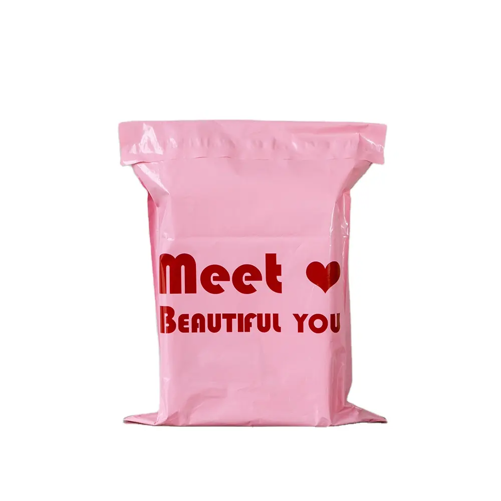 Cheap Strong Pink Plastic Poly Compostable Mailers Protection Post Pouch Express Courier Mailing Bags For Postage Shop Online