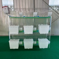Günstigste kommerzielle Indoor-Kaninchen käfige 9 Zellen Mutter Kaninchen mit hängenden 3/6 Baby Nest Box