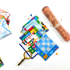 Tapete de Juego <span class=keywords><strong>Ludo</strong></span> de Tela Impresa Personalizada, Lavable, con Patrón de Serpientes y Escaleras, Enrollable, Portátil, Antideslizante, con Reverso de Silicona, Venta al Por Mayor - Product Image 2