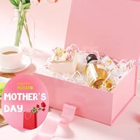 Boîte-cadeau pliante à ruban livrée à plat, gain de place dans le transport, pour mariage et bijoux, personnalisable