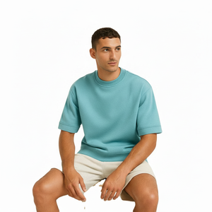 เสื้อยืดโอเวอร์ไซส์ทรงหลวม แขนสั้น คอกลม พิมพ์ลาย ผ้าวอร์สเต็ด นุ่มพิเศษ ระบายอากาศดี 100% ผ้าฝ้าย แห้งเร็ว MOQ ต่ำ - Product Image 1