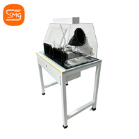 Machine de polissage et de collecte de poussière pour bijoux, moteur en acier inoxydable, hotte de meulage fermée, vitesse variable, pour or, argent et métaux précieux