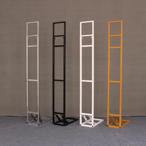 Arche de <span class=keywords><strong>fond</strong></span> de scène en panneau KT pour fêtes, avec structure de support métallique dorée et poteau télescopique, pour accessoires de décoration de mariage - Product Image 1
