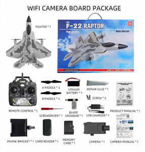 Avión volador F22 de 4 canales, Avión de Control remoto con cámara y vídeo - Product Image 6