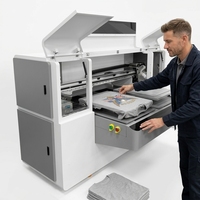 Imprimante DTG à jet d'encre haute vitesse pour vêtements, t-shirts, sweats à capuche, double station A3 avec 4 têtes d'impression XP600/I3200, qualité commerciale