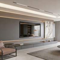 Mueble de TV de Lujo Ligero Premium, Diseño Personalizado, Material Ecológico, Solución Integral para el Hogar