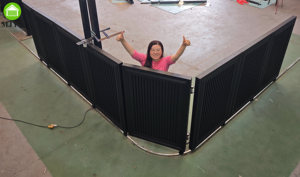 <span class=keywords><strong>Portail</strong></span> <span class=keywords><strong>coulissant</strong></span> intelligent de sécurité pour allée de jardin à angle de 90 degrés, <span class=keywords><strong>portail</strong></span> tournant en aluminium découpé au <span class=keywords><strong>laser</strong></span> - Product Image 6