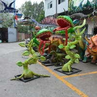 Modèle de plante robotique pour décoration de parc d'attractions, accessoires d'Halloween, fleur de cadavre animatronique