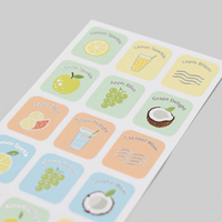 Feuille d'autocollants design personnalisé OEM pour journaux, cahiers, scrapbooking, papeterie mignonne, cadeaux et emballages